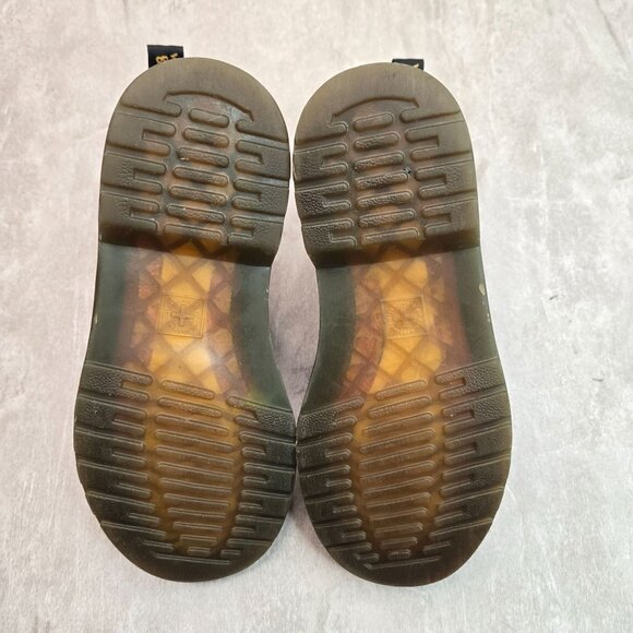 Dr. Martens Platform Combat Boots Little Girl Sz 2 Purple Glitter Lace Up Bootie - Picture 8 of 11